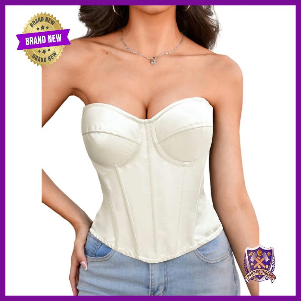 Women's Sexy Corset With Removable Straps Underwire Padded Bustier